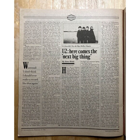 Rolling Stone Magazine No. 337 • The Police • Feb 1981 • John Huston - Picture 7 of 8